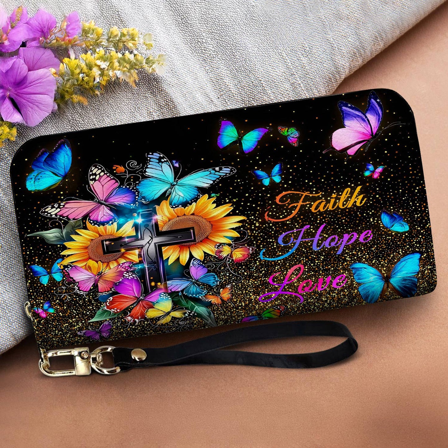 Faith Leather Wallet 2D Print Sunshine & Spirit