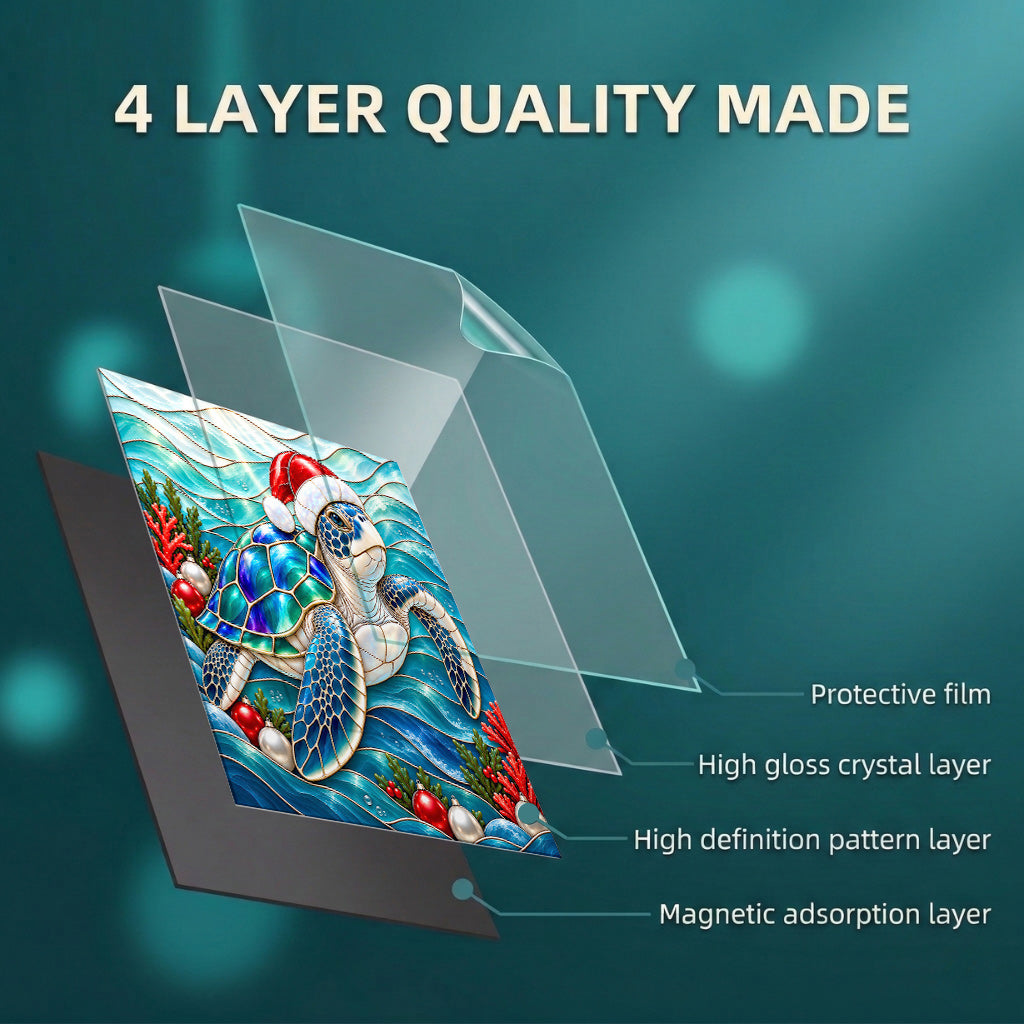 Seaturtle Magnetic Dishwasher Cover Jewel Of The Christmas Sea