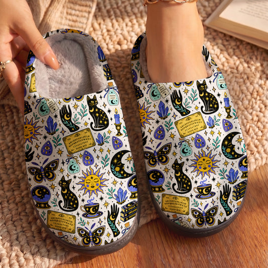 Whimsical Witch Fleece Lined Slippers Moonspell Whimsy