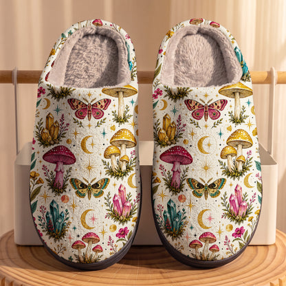 Witch Fleece Lined Slippers Enchanted Moonlit Garden