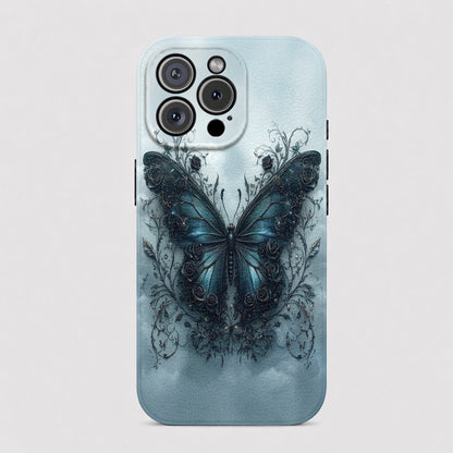 Gothic Leather Phone Case Wings Of Solace