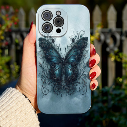 Gothic Leather Phone Case Wings Of Solace