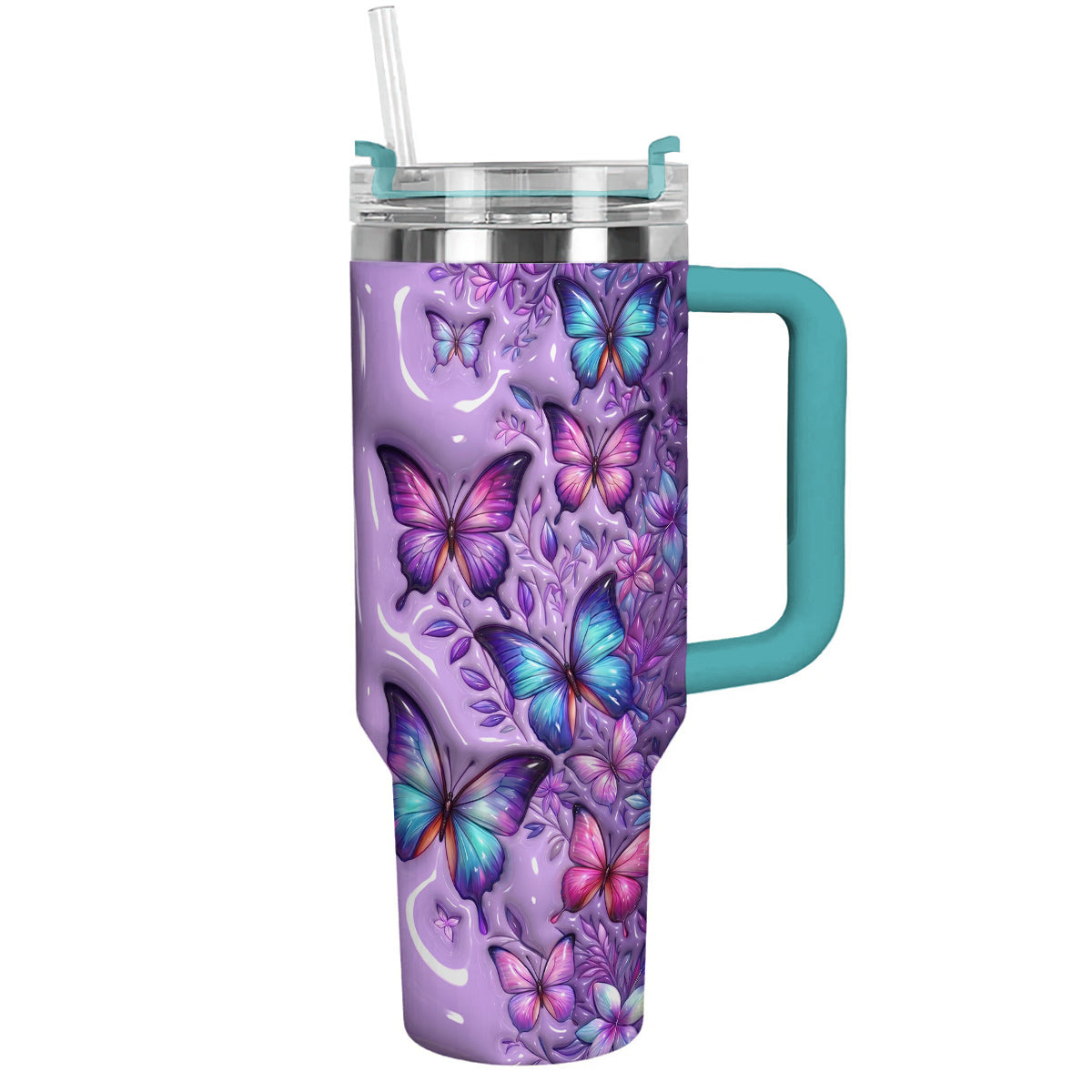 Butterfly Lover 40 oz Tumbler Mystic Butterfly Garden