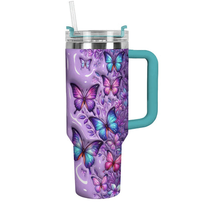 Butterfly Lover 40 oz Tumbler Mystic Butterfly Garden