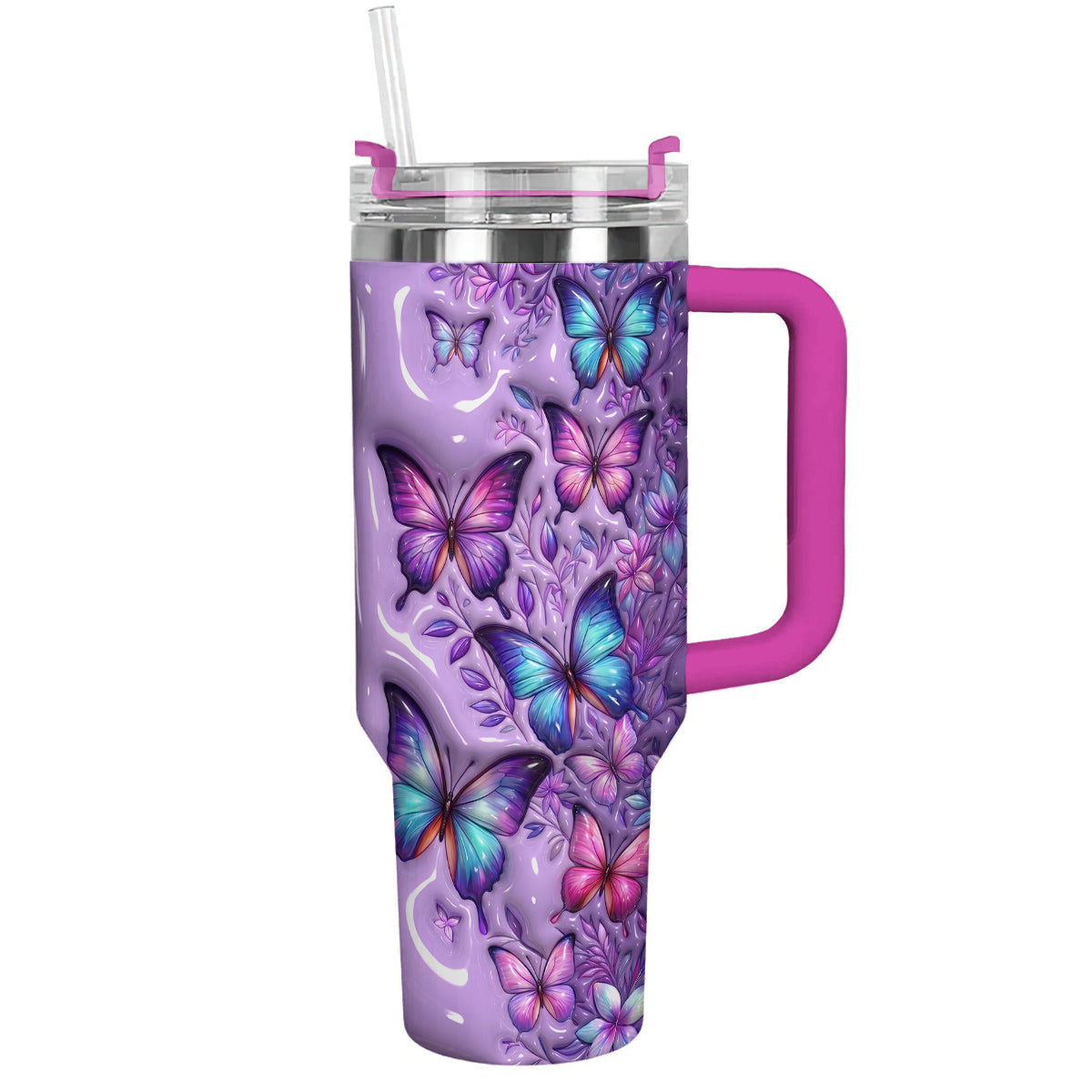 Butterfly Lover 40 oz Tumbler Mystic Butterfly Garden