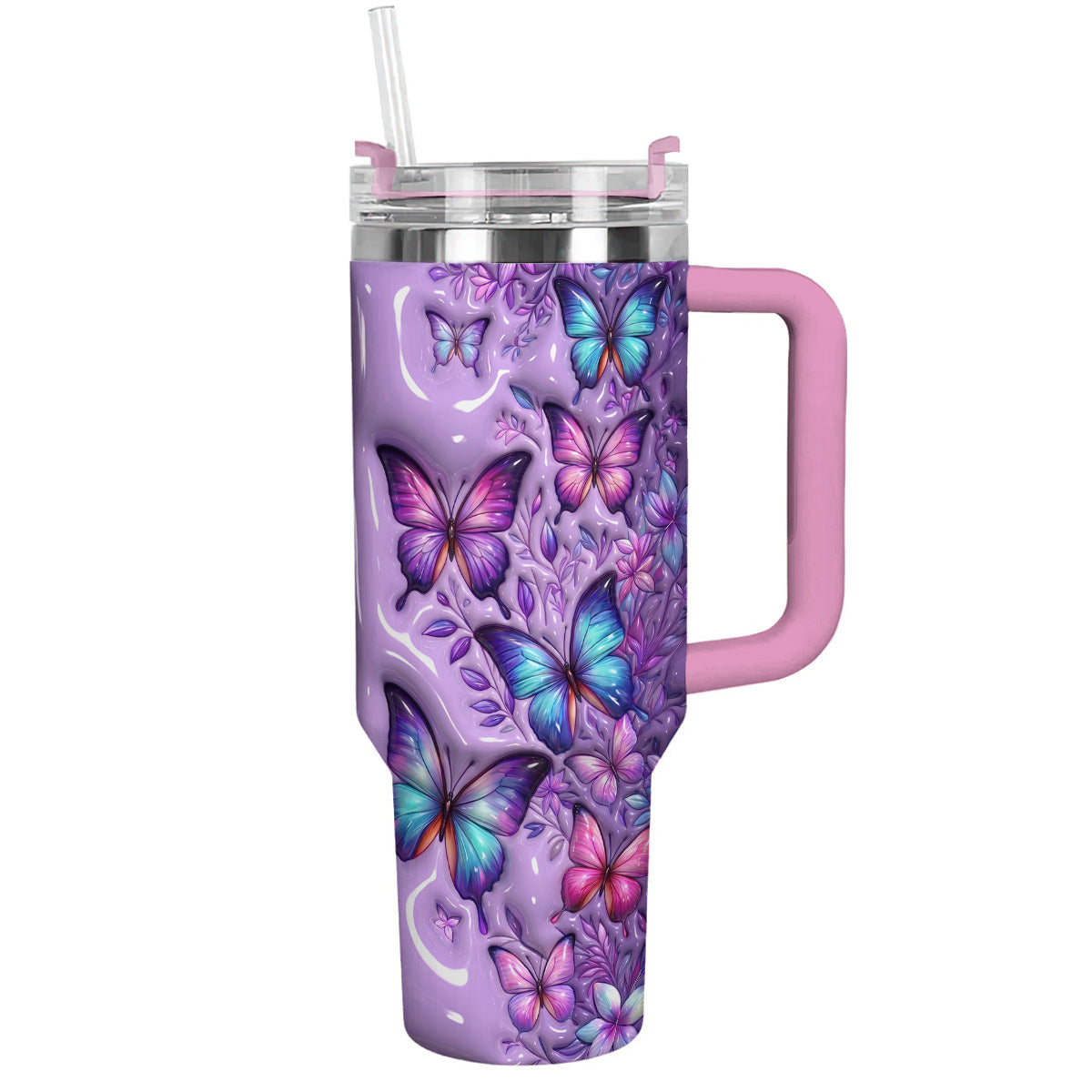 Butterfly Lover 40 oz Tumbler Mystic Butterfly Garden