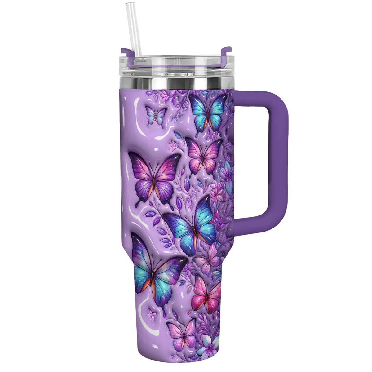 Butterfly Lover 40 oz Tumbler Mystic Butterfly Garden