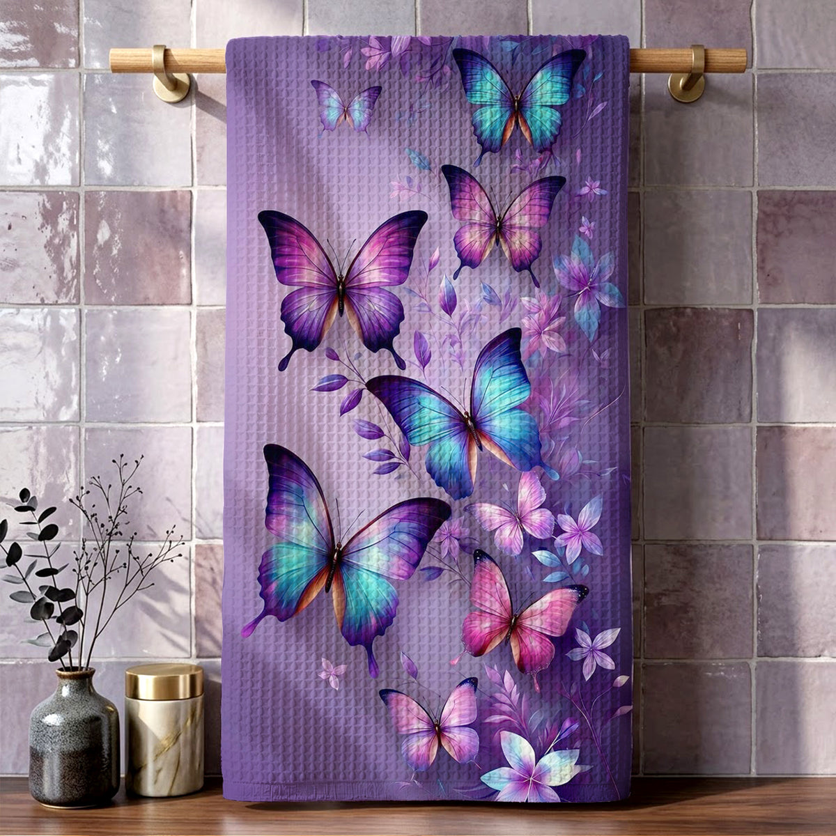 Butterfly Lover Kitchen Towel Mystic Butterfly Garden