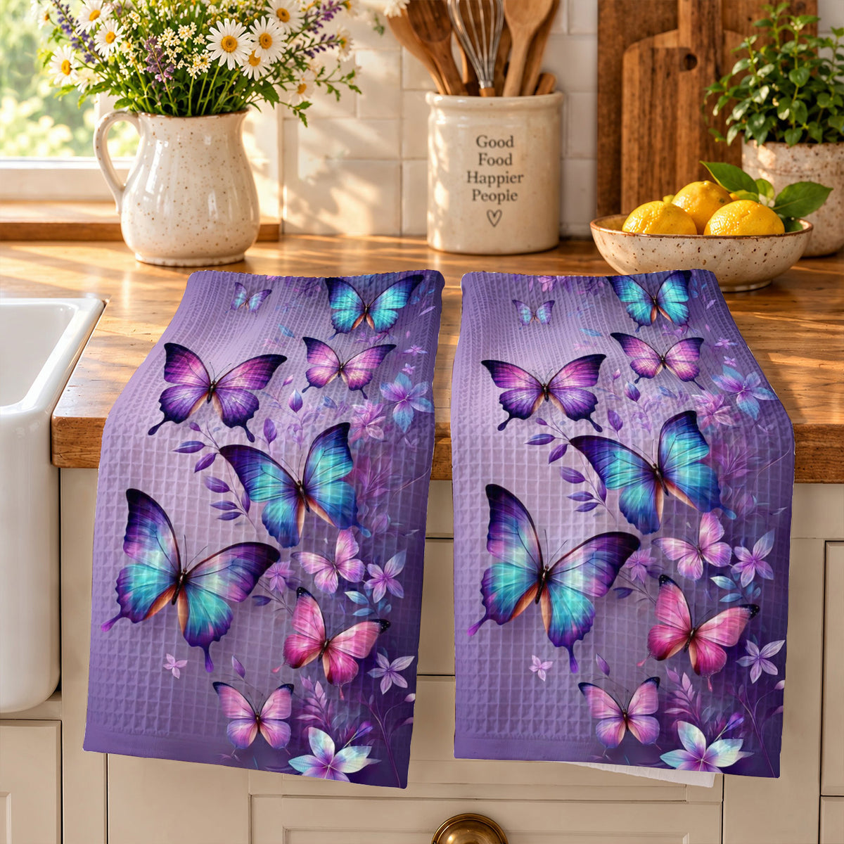 Butterfly Lover Kitchen Towel Mystic Butterfly Garden
