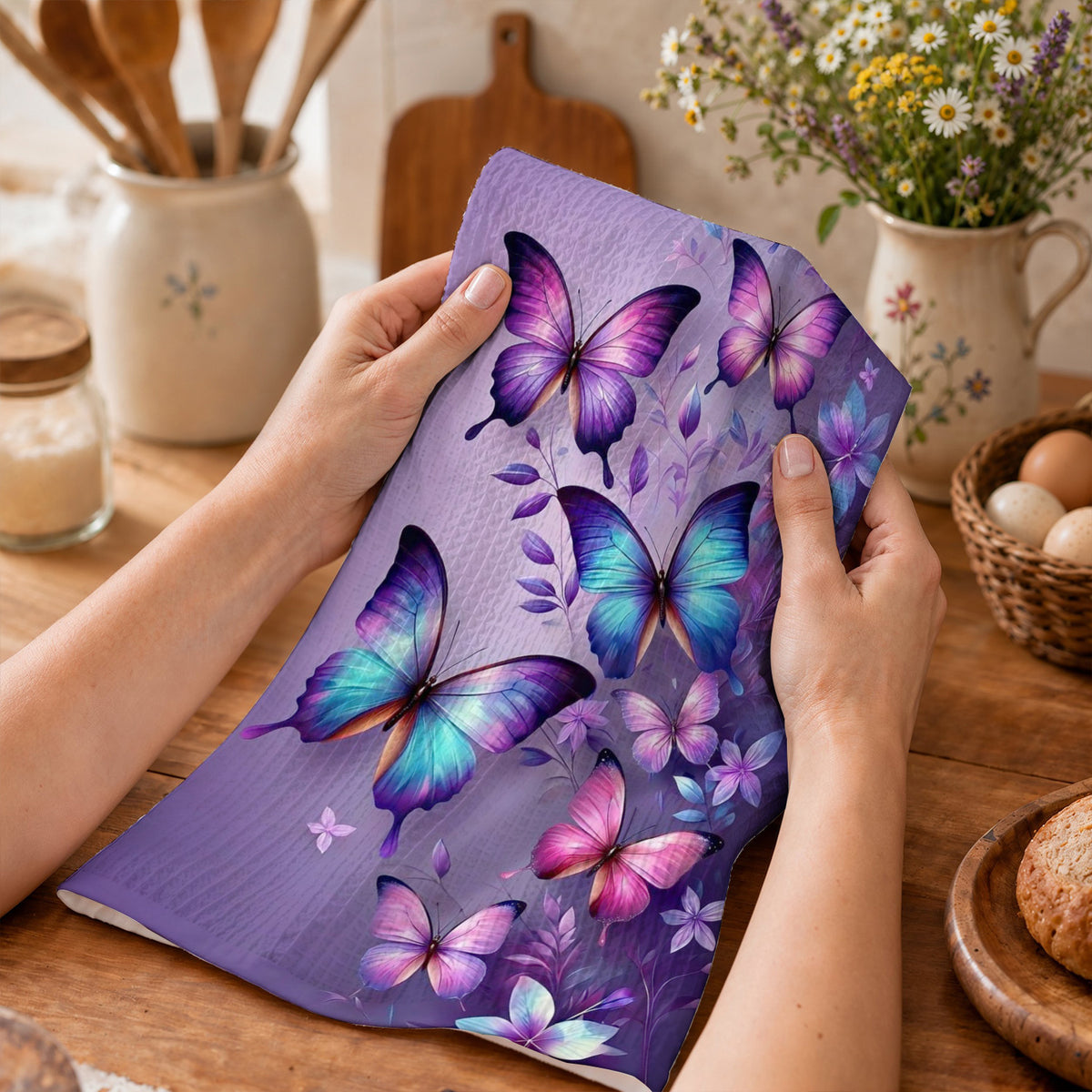 Butterfly Lover Kitchen Towel Mystic Butterfly Garden