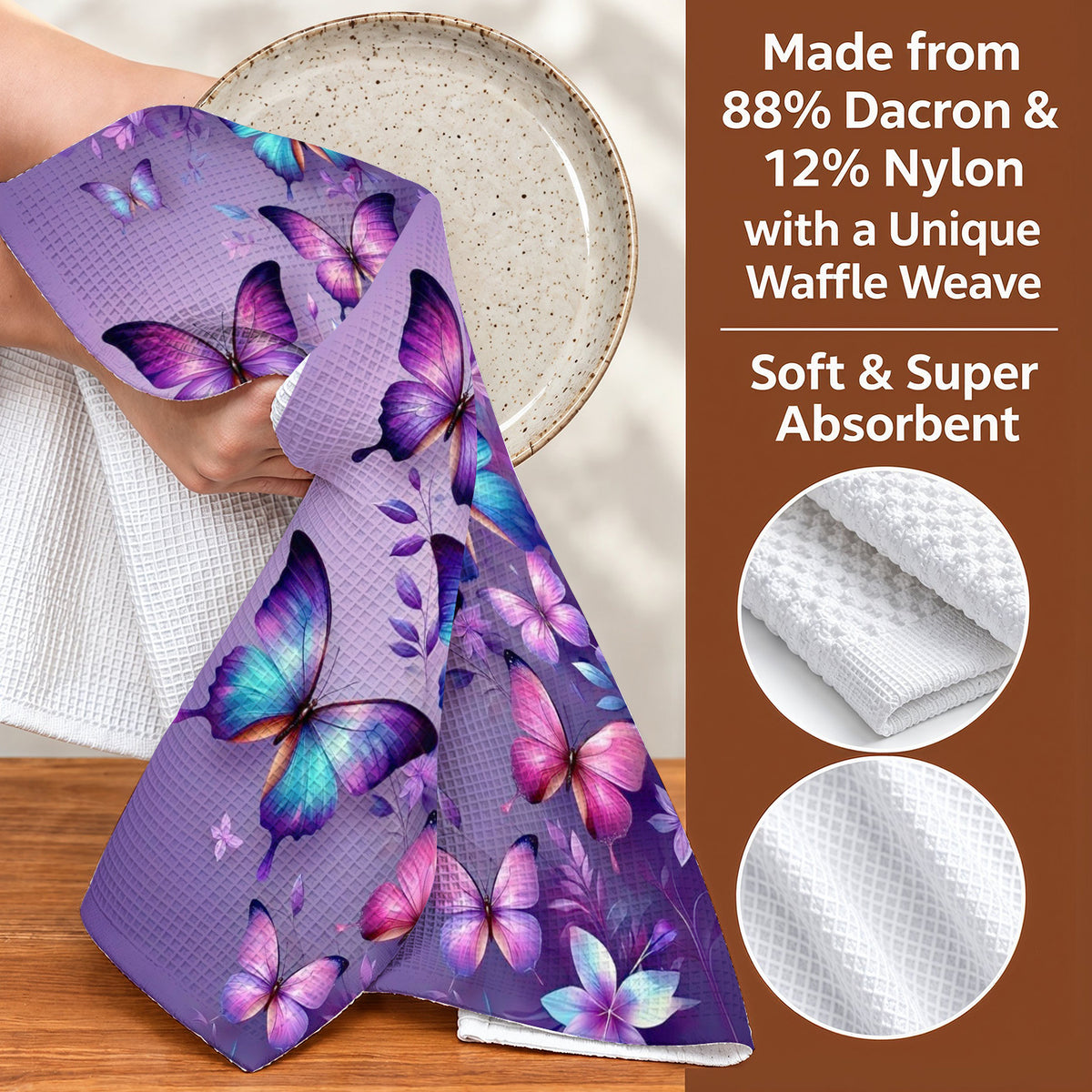 Butterfly Lover Kitchen Towel Mystic Butterfly Garden