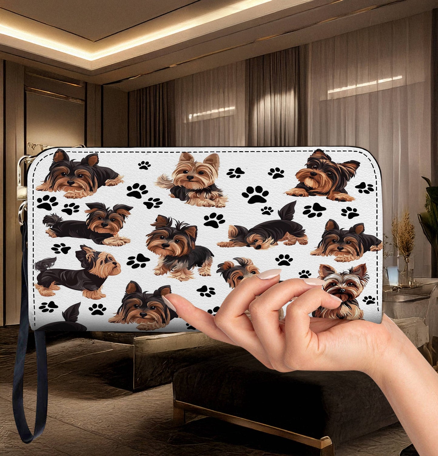 Yorkshire Terrier Leather Wallet Pawfectly Yorkies