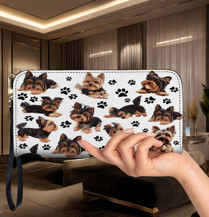 Yorkshire Terrier Leather Wallet Pawfectly Yorkies