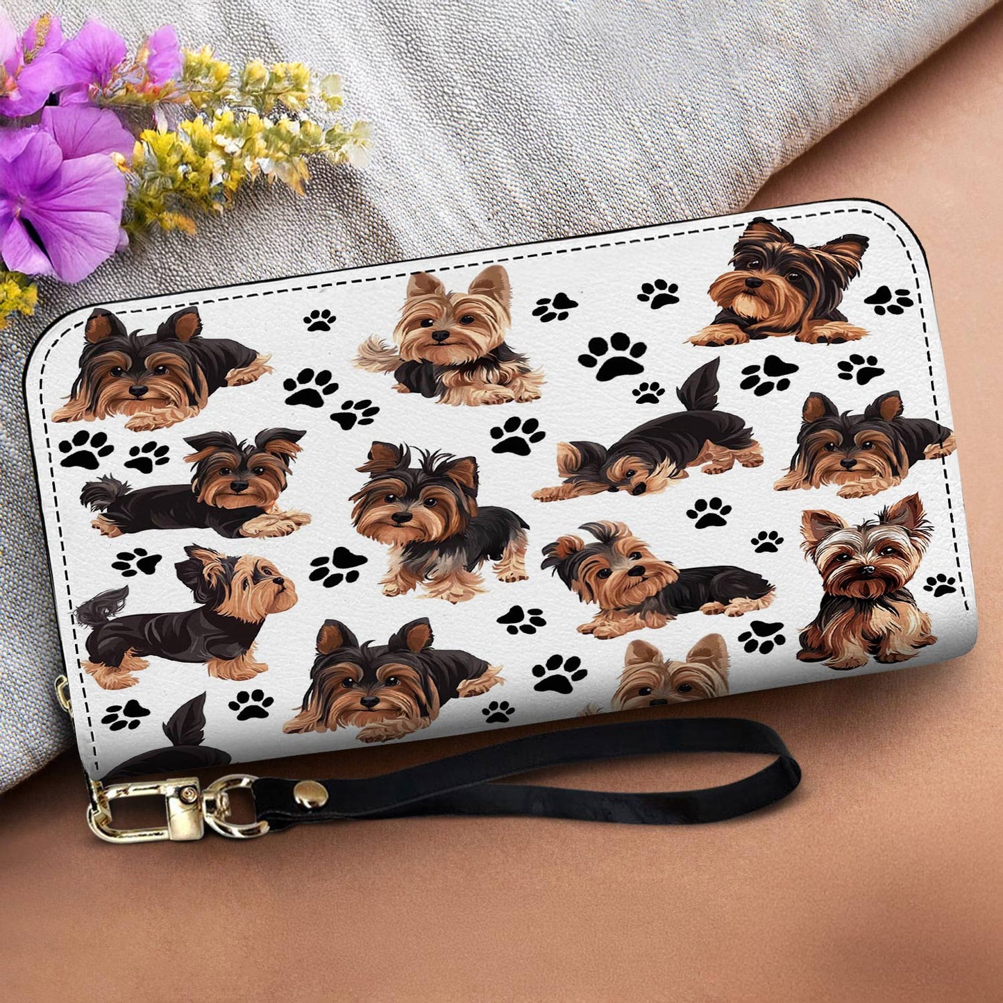 Yorkshire Terrier Leather Wallet Pawfectly Yorkies