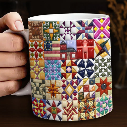 Sewing Lover 11Oz Mug Quilt Blocks